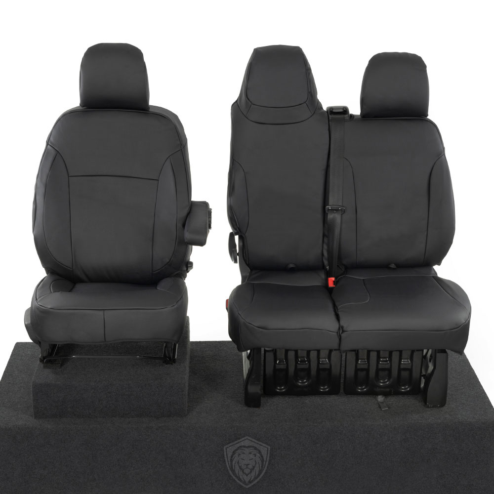 Black premium executive van seat covers for Fiat Talento commercial vehicle by Seat Guardian